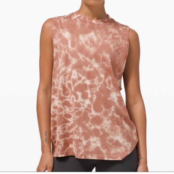 Lululemon All Yours Tank Tie Dye Marmoleado size 10 - Picture 1 of 7